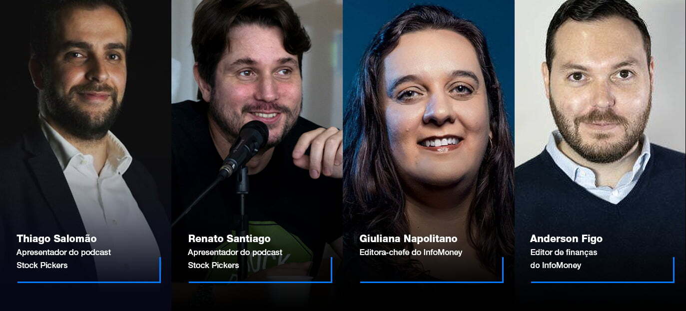 Thiago Salomão, Renato Santiago, Giuliana Napolitano e Anderson Figo