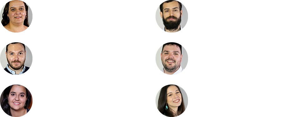 Giuliana Napolitano, editora-chefe; Anderson Figo, editor de mercados; Beatriz Cutait, editora de investimentos; Ricardo Bomfim, repórter de mercados; Rodrigo Tolotti, subeditor especialista em criptomoedas; Paula Zogbi, editora de finanças